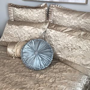 Queen Size Satin Coverlet Set
